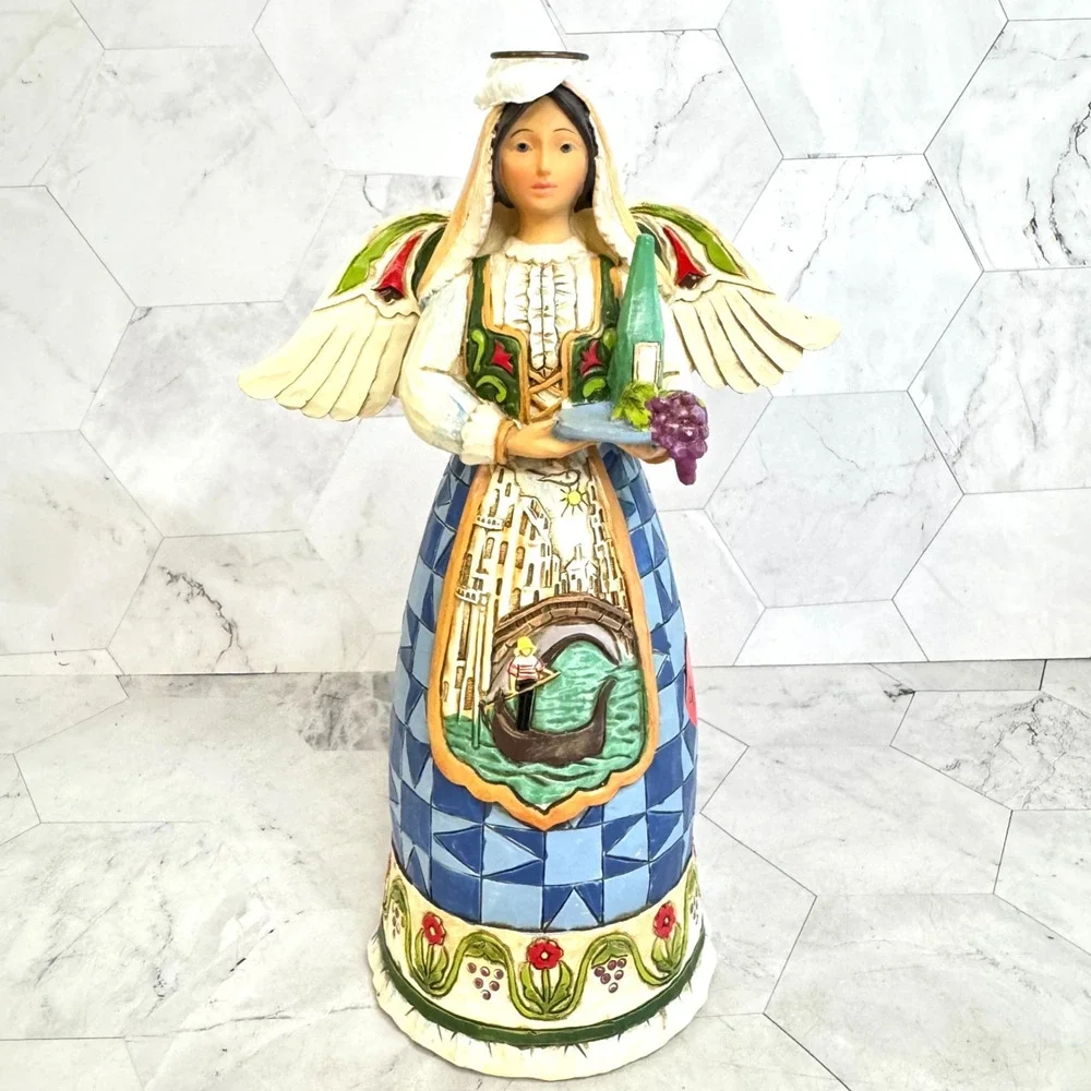 NEW Jim Shore Heartwood Creek Angel Italian 4025839 Where There Is Life RARE
